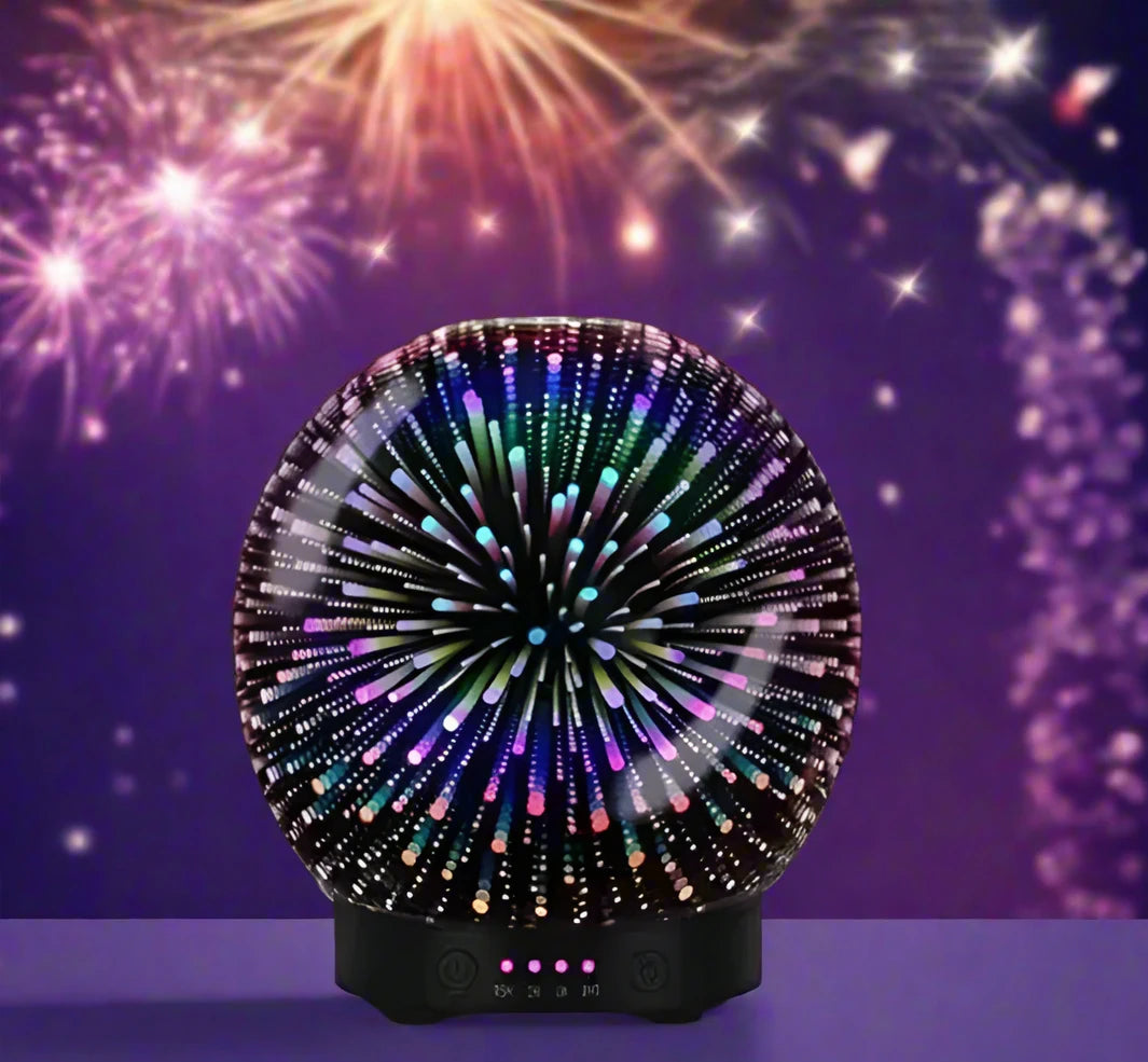 3D Glass Essential Oil Diffuser & Night Light