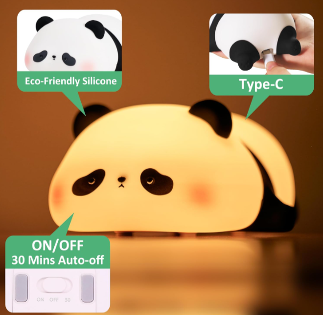 Parker the Prideful Panda Silicone Night Light